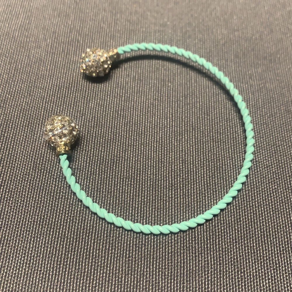 ⭐️Final Price⭐️ Pavé Tiffany blue bracelet - Picture 2 of 6